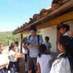 Aeden O'Connor with Children at Cedros, San Marcos de la Sierra, Intibuca