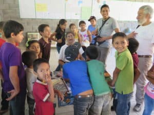 Rigoberto and Ed at a local school