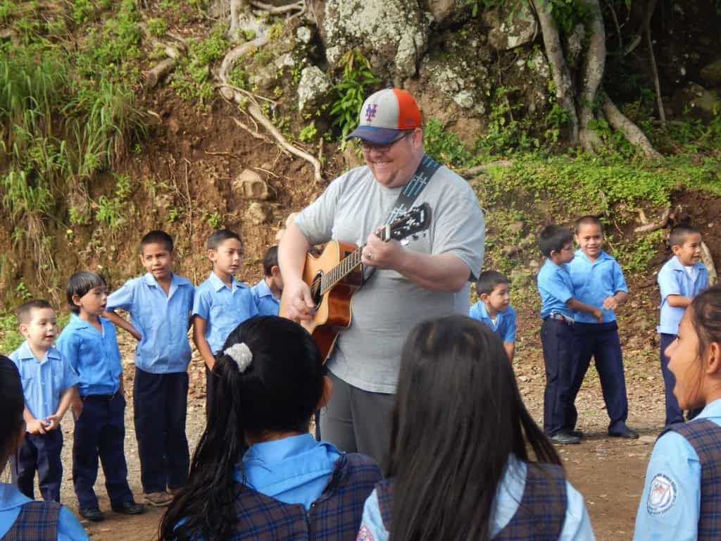 Papa Grande with the kids