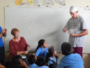 Chris and Jan in classroom