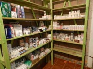 After many hours of organizing the pharmacy the brigade was ready to see patients.The brigade brought many of medications and also had a pharmacist to work with the doctors