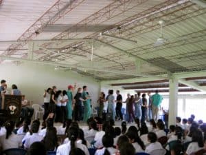 Parting celebrations at Camasca high school