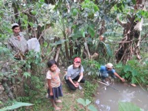 One of the family fish farms in San Jose