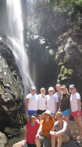 An excursion to the Agua Salada waterfall
